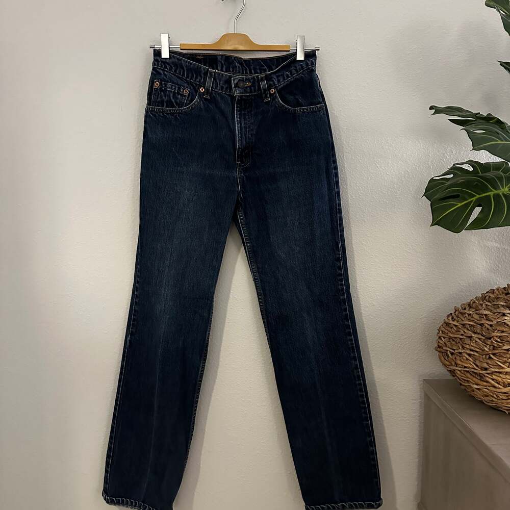 Vintage Levi's 517 Bootcut Dark Wash Jeans, Size 11